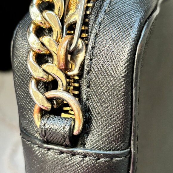 Michael Kors Jet Set Large East West Zip Crossbody Leather Black NWOT - Picture 10 of 11